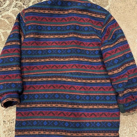 Far West vintage southwestern/Santa Fe style lined jacket oversized M Wool blend - Picture 9 of 9